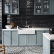 Enya Coal 6x6 Matte Straight Porcelain Pool Tile