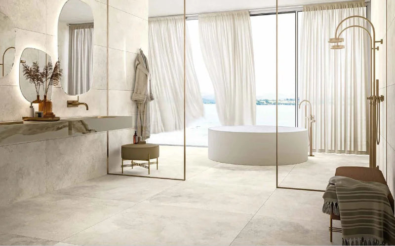 Epika Pedra Azul Ivory 2x2 Matte Porcelain Mosaic