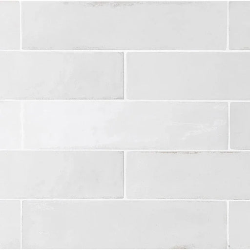 Equipe Tribeca Gypsum White .5x8 Jolly Ceramic Trim