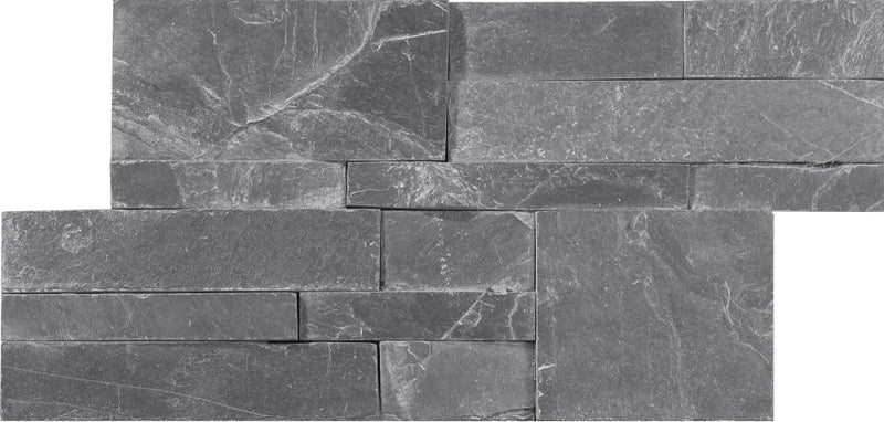 Estratos Negro 7.1x13.8 Brick Matte Porcelain Tile