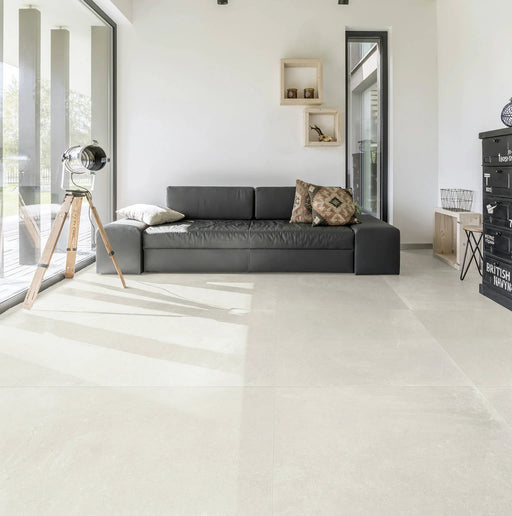 Etik White 12x24 Rectified Porcelain Tile