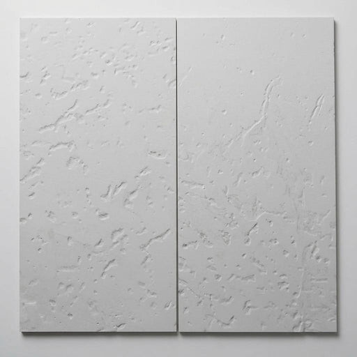 Euro White Deep Brushed 18x36 Limestone Tile close-up