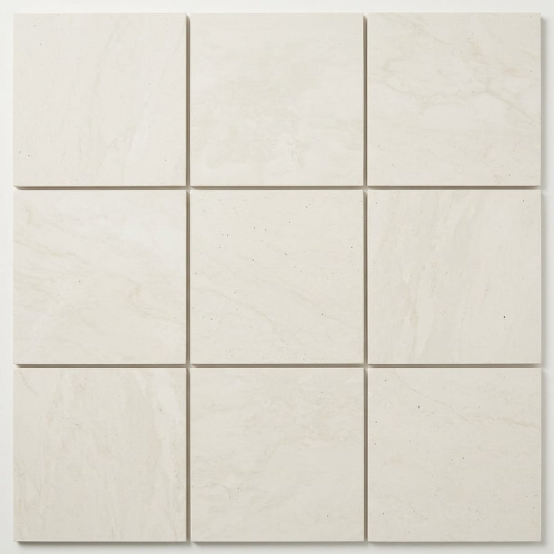 Euro White Honed 12x12 Honed Limestone Tile close-up