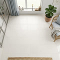 Euro White Honed 12x12 Honed Limestone Tile — Sunroom floor