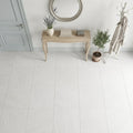 Euro White Honed 24x24 Honed Limestone Tile — Foyer floor