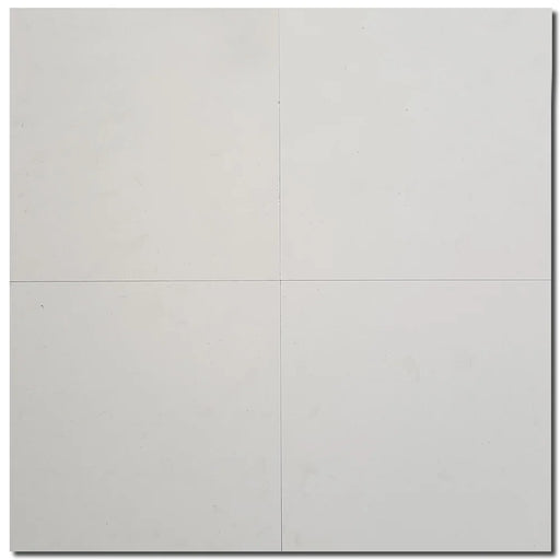 Euro White Honed 12x12 Honed Limestone Tile