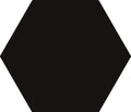 Exa Black 5.9x6.7 Hexagon Ceramic Tile