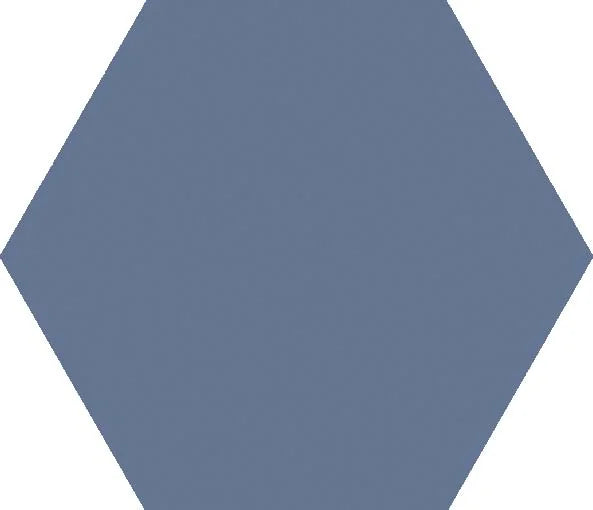 Exa Índigo 5.9x6.7 Hexagon Matte Porcelain Tile