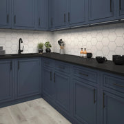 Exa White 5.9x6.7 Hexagon Matte Porcelain Tile