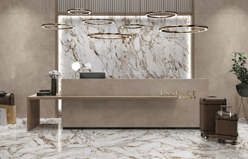 Exotic Stone Arabescato Oro 2x2 -12x12 Polished Porcelain Mosaic