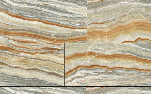 Exotic Stone Onice Fantastico 2x2 - 12x12 Polished Porcelain Mosaic