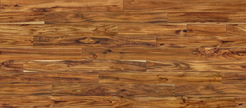 Exotic Walnut Natural 4-3/4 in x Random Length (12 in - 48 in) Plank Smooth, Urethane Engineered Walnut Hardwood Flooring