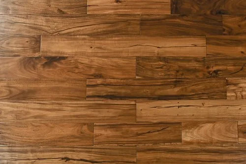 Ex. Walnut / Acacia Exotic Walnut Golden 4-3/4xRL (12-48) Hand-Scraped Urethane Walnut Wood Flooring