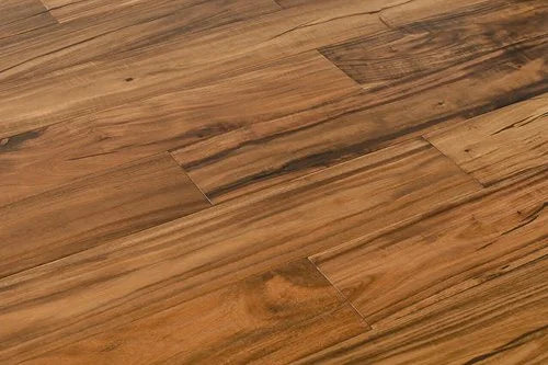Ex. Walnut / Acacia Exotic Walnut Golden 4-3/4xRL (12-48) Hand-Scraped Urethane Walnut Wood Flooring