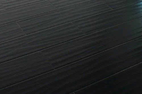 Exotics Ebony 6-1/4 in x Random Length (12 in - 48 in) Plank Handscraped, Urethane Engineered Maple Hardwood Flooring