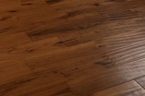 Exotics Mongolian Teak / Sophora 4-3/4xRL(12-48) Plank Handscraped Urethane Solid Hardwood Flooring