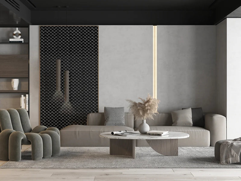 Fan Black Glossy 12x12 Gloss Porcelain Mosaic Tile