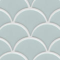 Fan Grey Glossy 12x12 Gloss Porcelain Mosaic Tile