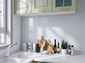Fan Grey Glossy 12x12 Gloss Porcelain Mosaic Tile