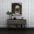 Fan Grey Glossy 12x12 Gloss Porcelain Mosaic Tile