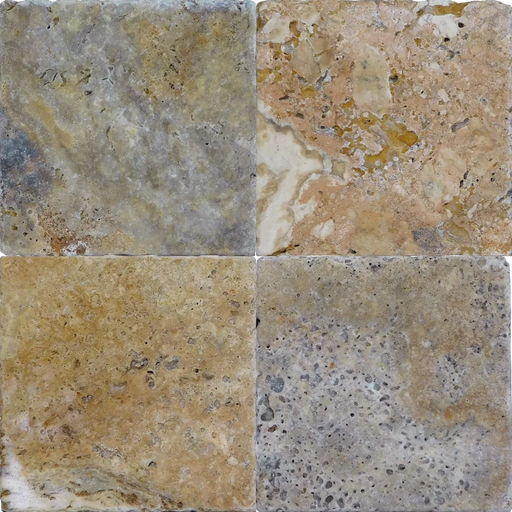 Fantastico 06x06 Tumbled Travertine Tile