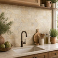 Fantastico 03x06 Tumbled Travertine Tile 3x6 — Kitchen backsplash