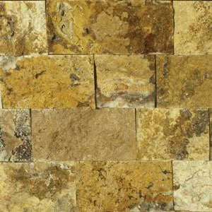 Fantastico 06x2.5x04 Split-Face Travertine Corner Ledger Stone