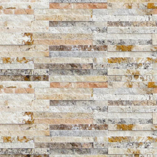 Fantastico Irregular Travertine Veneer Corner Ledger Stone