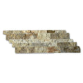 Fantastico 10x5.75x06 Split-Face Travertine Corner Ledger Stone