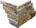 Fantastico 07x10x07 Split-Face Travertine Corner Ledger Stone