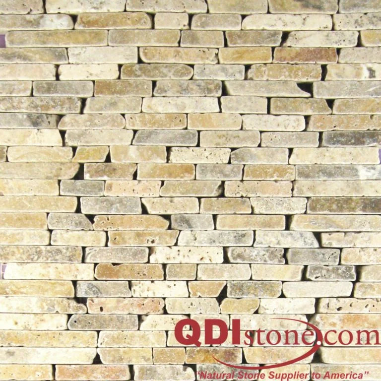 Fantastico 10x5.75x06 Split-Face Travertine Corner Ledger Stone