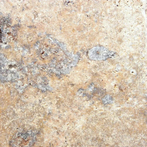 Fantastico 12x12 Unfilled & Honed Travertine Single Bullnose Dark Batch Pool Coping