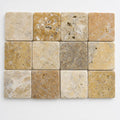 Fantastico 2x2 Tumbled 3D Travertine Mosaic Tile close-up