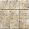 Fantastico Coping Travertine Tile in Tumbled Bullnose, 12x12 close-up