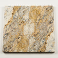 Fantastico Travertine Coping Unfilled Honed Bullnose 12x24 close-up