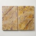 Fantastico Travertine Coping Stone, Unfilled Honed Bullnose, 16x24in close-up