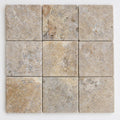 Fantastico Travertine Paver 12x12 Tumbled 1.25 inch close-up