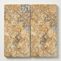 Fantastico Travertine Paver 12x24 Tumbled 2 inch close-up