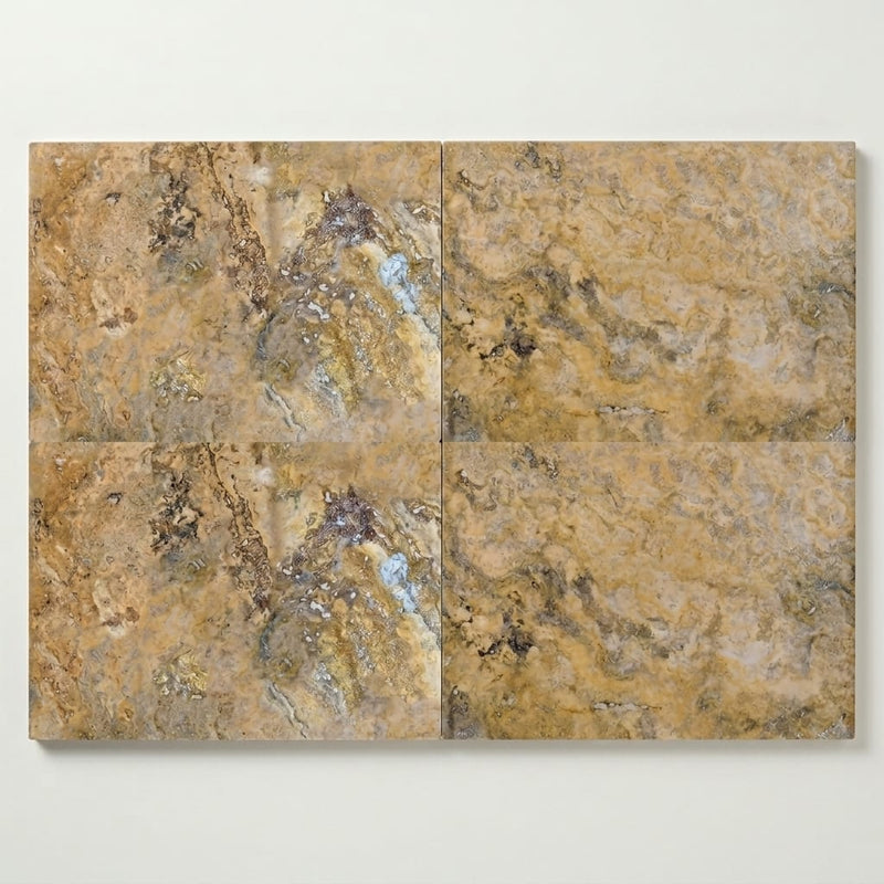 Fantastico Travertine Tile 16x24 Filled, Honed close-up