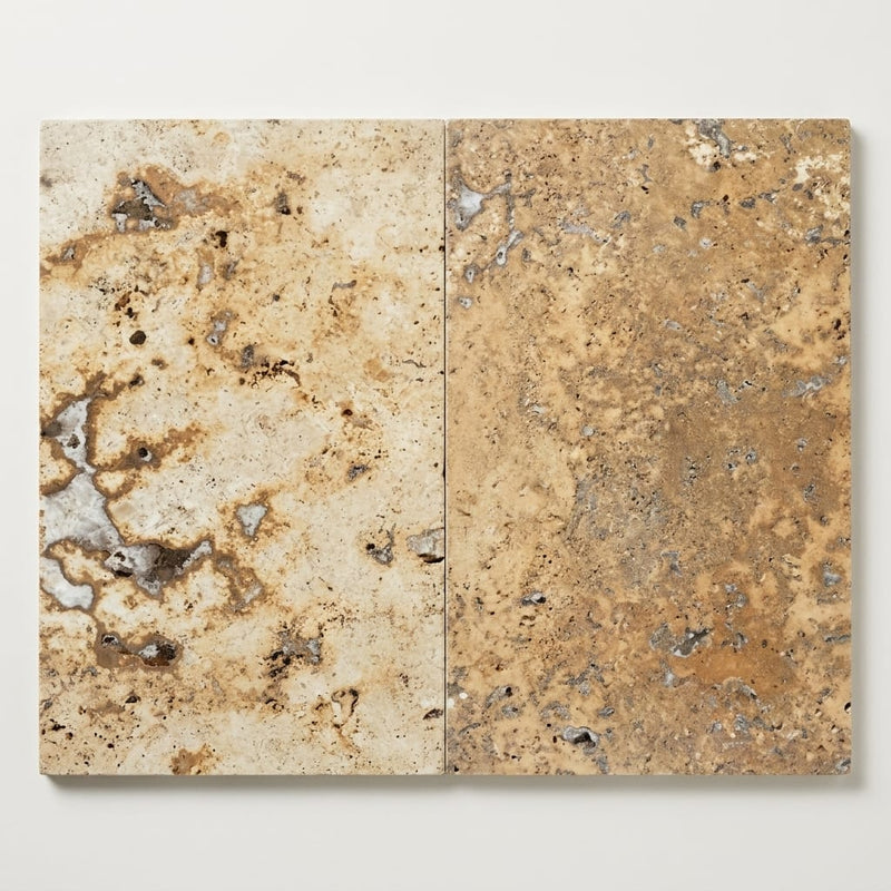 Fantastico Travertine Tile 16x24 Unfilled, Honed close-up