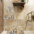 Fantastico Travertine Tile 16x24 Unfilled, Honed — Kitchen floor