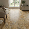 Fantastico Travertine Tile 18x18 Filled, Honed — Dining Room floor