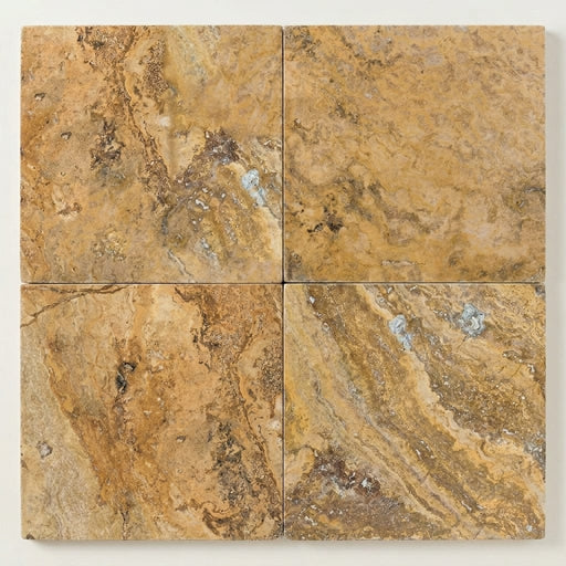 Fantastico Travertine Tile 24x24 Filled, Honed close-up