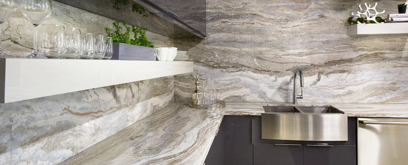 Fantasy Brown 12x24 Satin Marble Tile