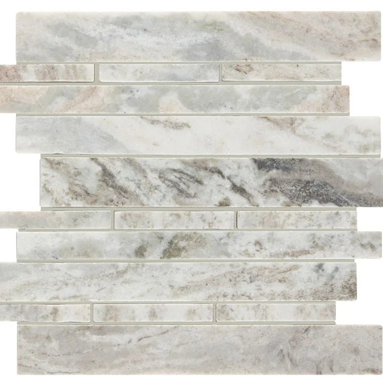 Fantasy Brown 2x2 Honed Marble Mosaic