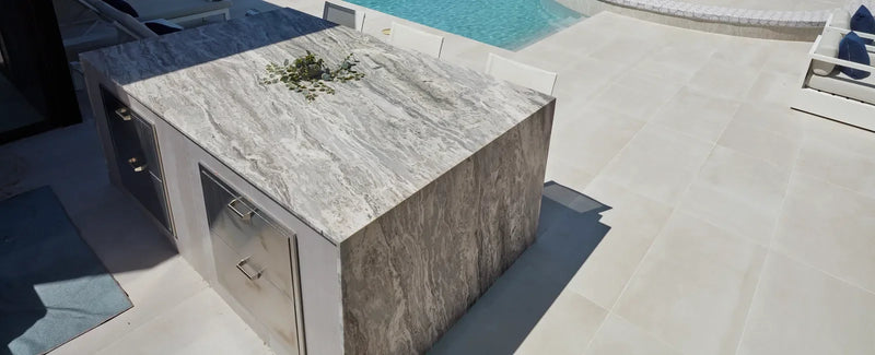 Fantasy Brown 4x16 Honed Marble Tile