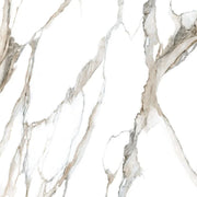 Fantasy Calacatta Topo 48x48 Polished Marble Look Porcelain Tile