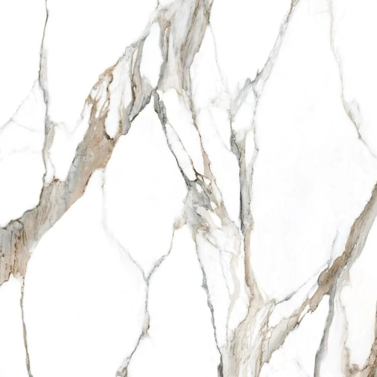 Fantasy Calacatta Topo 48x48 Polished Marble Look Porcelain Tile