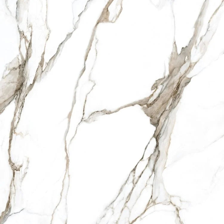 Fantasy Calacatta Topo 48x48 Polished Marble Look Porcelain Tile