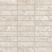 Farmhouse Living Alabaster 12x12 1x4 Straight Set Matte Porcelain Mosaic
